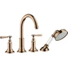 Image de hansgrohe Kit de montage Axor Montreux 4-L-BW-Rand-Arm., avec levier, poli or rouge