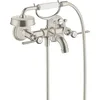 Image de hansgrohe AXOR Montreux Mitigeur bain douche 2 poignées, montage apparent, béquilles, saillie 220mm, 16551800, Couleur: acier inox Optic