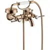 Image de hansgrohe Mitigeur évier à deux poignées Axor Montreux AP, bec 224 mm, levier, or poli rouge