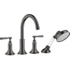 Image de hansgrohe AXOR AXOR Montreux 4 trous pour bordure de carrelage, béquilles, projection 196mm, 16554340, Couleur: Brushed Black Chrome