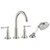 Image de hansgrohe AXOR AXOR Montreux 4 trous pour bordure de carrelage, béquilles, projection 196mm, 16554800, Couleur: acier inox Optic
