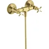 Image de Hansgrohe Axor Montreux Armature de douche pour montage apparent à 2 poignées, 1 consommateur, Coloris: laiton brossé