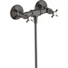 Image de hansgrohe Mitigeur de douche à deux poignées Axor Montreux AP, 1 jet, avec poignées croisillons, brossé bleu vc