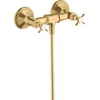 Image de hansgrohe AXOR Montreux Armature de douche pour montage apparent à 2 poignées, 1 consommateur, 16560250, Couleur: Brushed Gold Optic