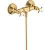 Image de hansgrohe Robinet de douche à deux poignées Axor Montreux AP, 1 jet, avec poignées croisées, doré brossé optique