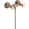 Image de hansgrohe Axor Montreux Mitigeur douche à deux poignées AP, 1 jet, poignée croix, or brossé r