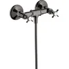 Image de hansgrohe AXOR Montreux Armature de douche pour montage apparent à 2 poignées, 1 consommateur, 16560330, Couleur: Polished Black Chrome