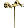 Image de hansgrohe AXOR Montreux Armature de douche pour montage apparent à 2 poignées, 1 consommateur, 16560990, Couleur: Polished Gold Optic