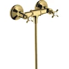 Image de hansgrohe Robinet de douche à deux poignées Axor Montreux AP, 1 jet, avec poignées croisées, or poli optic