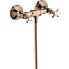 Image de hansgrohe AXOR Montreux Armature de douche pour montage apparent à 2 poignées, 1 consommateur, 16560300, Couleur: Polished Red Gold