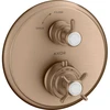 Image de hansgrohe Kit de montage Axor Montreux encastré, avec valve d'arrêt, croix, brossé or rouge