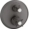 Image de hansgrohe AXOR Thermostat Montreux encastré avec vanne d'arrêt ou vanne de commutation, 16820340, Couleur: Brushed Black Chrome