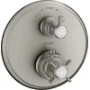 Image de hansgrohe AXOR Thermostat Montreux encastré avec vanne d'arrêt ou vanne de commutation, 16820800, Couleur: acier inox Optic