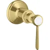Image de hansgrohe AXOR Montreux robinet d'arrêt encastré Montreux, poignée à levier, 16872950, Couleur: Brushed Brass