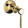Image de hansgrohe AXOR Montreux robinet d'arrêt encastré Montreux, poignée à levier, 16872990, Couleur: Polished Gold Optic