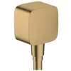 Image de hansgrohe Fixfit Raccord de flexible avec clapet anti-retour et coude en plastique, 26457, Couleur: Bronze brossé