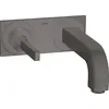 Image de hansgrohe AXOR Citterio mitigeur monocommande de lavabo encastré, plaque pour montage mural, bec 165mm, 39112340, Couleur: Brushed Black Chrome
