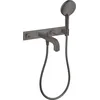 Image de hansgrohe AXOR Citterio mitigeur bain 3 trous avec béquilles, 39442340, Couleur: Brushed Black Chrome