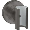 Image de hansgrohe Support de douche Axor Citterio fixe, rond, chrome noir brossé
