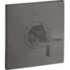 Image de hansgrohe AXOR Citterio Thermostat 59 l/min Thermostat encastré à haut débit, poignée transversale, 39716340, Couleur: Brushed Black Chrome