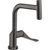 Image de hansgrohe Axor Citterio Mitigeur évier 230 avec douchette extractible, chrome noir brossé