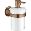Image de hansgrohe Distributeur de lotion Axor Montreux, verre, métal brossé or, mural