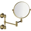 Image de hansgrohe Axor Montreux miroir de rasage noir inclinable, fixation murale, optique or poli