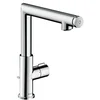 Image de Axor Uno Select, confort-Hauteur 220 mm, mitigeur de lavabo avec tirette et garniture de vidage Chromé