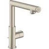 Image de mitigeur lavabo Select 220avec tirette et vidage nickel brossé