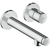 Image de hansgrohe Axor Uno Select Mitigeur lavabo encastré, bec 158 mm, nickel brossé
