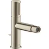 Image de mitigeur bidet Selectavec tirette et vidage nickel brossé