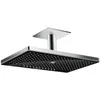Image de tête de douche Rainmaker Select 460 3jetavec raccord plafond 100 mm noir/chromé