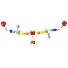 Image de Chaîne de poussette Coeurs Arc en Ciel Heimess - Jouets bébé Bio