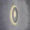 Image de Escale Blade Open applique LED, béton, Ø 59 cm