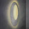 Image de Applique murale LED Escale Blade Open, béton, Ø 95 cm