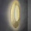 Image de Escale Blade Open applique murale LED feuille d'or Ø 95cm