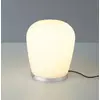 Image de lampe à poser LED Cara de Bopp, couleur aluminium, Ø 18 cm, verre