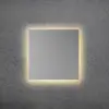 Image de Escale Applique murale LED BLADE Q, argent mat, 34 x 34 cm, métal à intensité variable