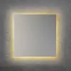 Image de Escale Applique murale LED BLADE Q, argent mat, 44 x 44 cm, métal, à intensité variable