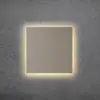 Image de Escale Applique murale LED BLADE Q, taupe, 34 x 34 cm, métal, intensité variable