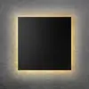 Image de Escale Applique murale LED BLADE Q, noir, 44 x 44 cm, métal, intensité variable