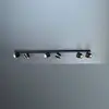Image de Escale spot LED BRUSH, noir, 110 cm, à 6 lampes, métal, à intensité variable 2 700 K
