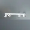Image de Escale Spot LED BRUSH, blanc, 70 cm, à 4 lampes, métal, à intensité variable, 2 700 K