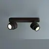Image de Escale spot LED BRUSH, noir, 30 cm, à 2 lampes, métal, à intensité variable, 2 700 K