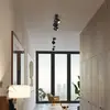 Image de Escale spot LED BRUSH, noir, 50 cm, à 3 lampes, métal, à intensité variable, 2 700 K