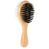 Image de Brosse bois, double face, 6 × 17 cm, Chat/Chien,