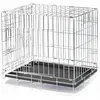 Image de TRIXIE caisse pour chien Home   S : 64 × 54 × 48 cm   cage pliable avec 2 portes & fermetures de sécurité, caisse galvanisée avec bac stable pour la maison & en déplacement