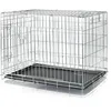 Image de Box pour chien TRIXIE Home - Taille M-L : 93 x 69 x 62 cm - hébergement temporaire à la maison - 1 porte à l'avant et 1 sur le côté - pliable - bac de sol - 3924