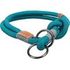 Image de hondenlooplijn 15 Meter singelband/Rubber Turquoise