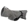 Image de TRIXIE Peignoir pour Chiens, Tissu éponge, L: 60 cm, Gris